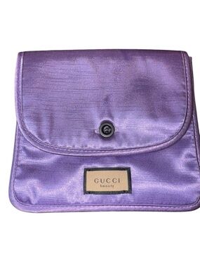 Gucci beauty Shimmer Purple Cosmetic Pouch